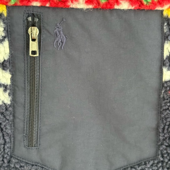 Ralph Lauren Fair Isle Teddy Fleece Jacket - Picture 3 of 6
